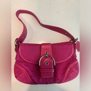 Vintage Coach Signature SoHo HOT PINK